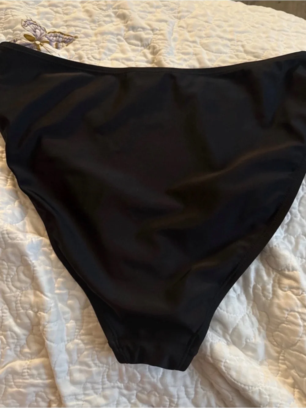 Women's Black Bikini Bottom - Classic Swim Brief